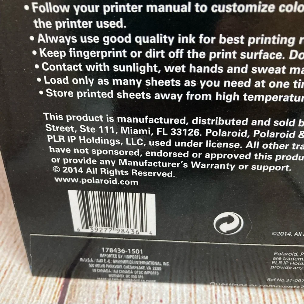 Premium Mailing Labels Blank 240 White Polaroid